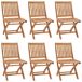 6 Sillas de jardín plegables de madera con cojines 6 Sillas de jardín plegables de madera con cojines Antracita