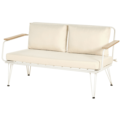Beliani Conjunto lounge Aço MONTESILVANO Beliani Conjunto lounge Aço MONTESILVANO