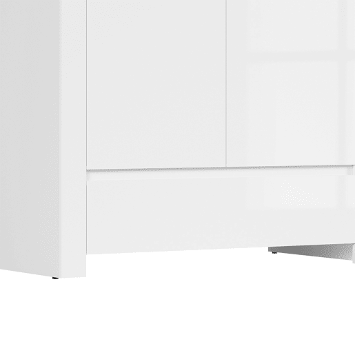 Roupeiro 2 portas 1 gaveta Hella Branco e Madeira