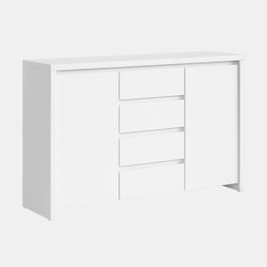 Aparador 2 portas 4 gavetas Soren Branco