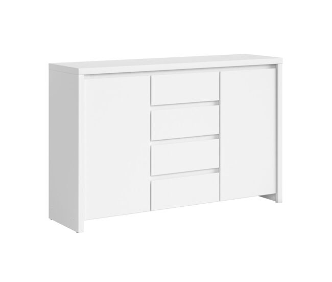 Bufé 2 puertas 4 cajones soren blanco