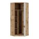 Armario de esquina 1 puerta June Armario de esquina 1 puerta June Natural/ Blanco
