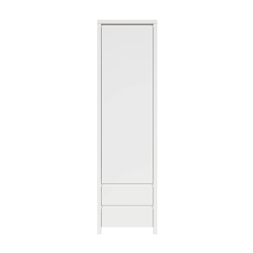 Roupeiro coluna 1 porta 2 gavetas Soren Branco