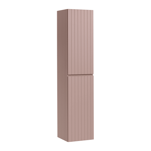 Móvel de lavatório individual 100 cm com pedestal Zelie rosa e branco