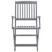 8 Sillas de exterior plegables de madera maciza acacia 8 Sillas de exterior plegables de madera maciza acacia Gris