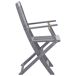 8 Sillas de exterior plegables de madera maciza acacia 8 Sillas de exterior plegables de madera maciza acacia Gris