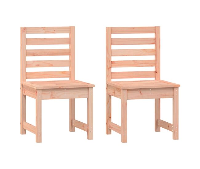 2 Sillas de jardín de madera maciza pino