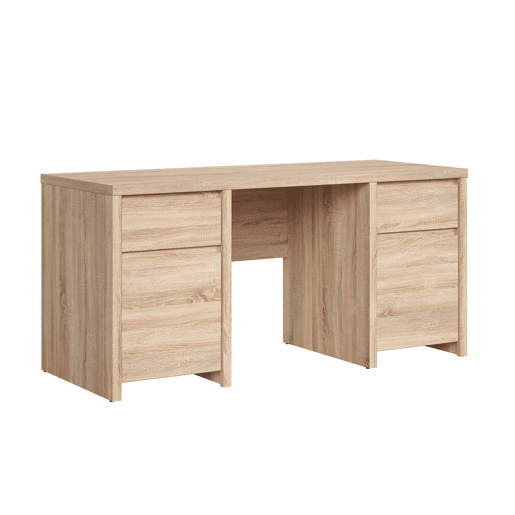Secretária Soren Wood com 2 portas e 2 gavetas
