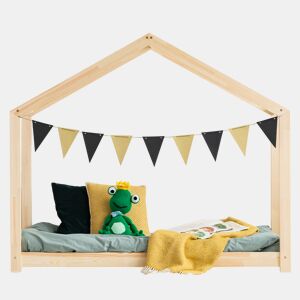 Cama cabana 70x140 inclusa base de ripas Aude Bois