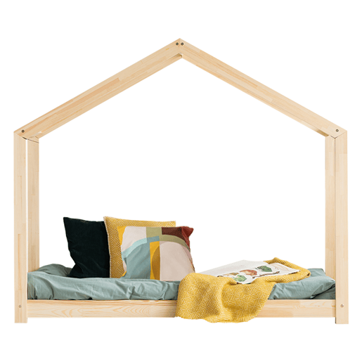 Cama cabana 70x140 inclusa base de ripas Aude Bois