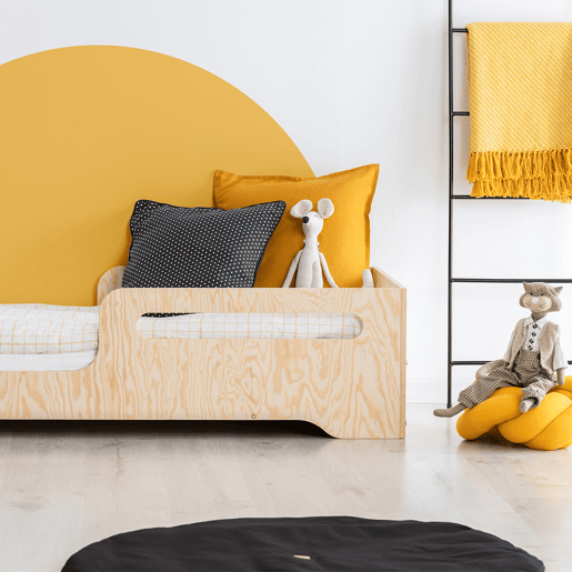 Cama 90x190 com estrado de ripas Ambre Bois