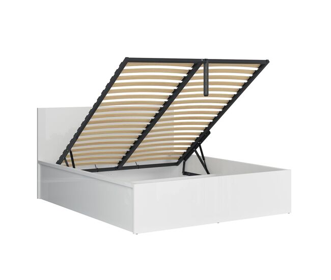 Cama canapé 160x200 con somier edwin blanco