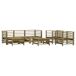 Juego de muebles jardín 7 piezas y cojines madera Juego de muebles jardín 7 piezas y cojines madera Pino