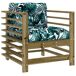 Juego de muebles jardín 7 piezas y cojines madera Juego de muebles jardín 7 piezas y cojines madera Pino