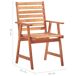 6 Sillas comedor de jardín de madera maciza acacia con cojines 6 Sillas comedor de jardín de madera maciza acacia con cojines Antracita
