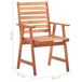 2 Sillas comedor de jardín de madera maciza acacia con cojines 2 Sillas comedor de jardín de madera maciza acacia con cojines Antracita