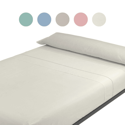 A folha lisa de três partes ajustou Bege da cama de 180cm Donegal Collections