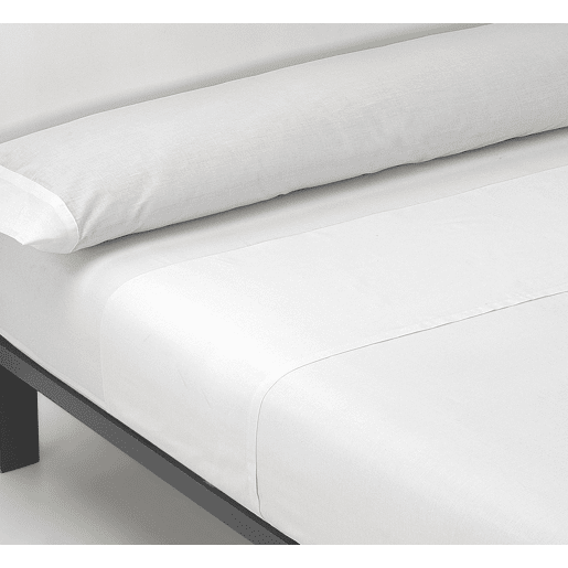 A folha lisa de três partes ajustou Blanco da cama de 180cm Donegal Collections