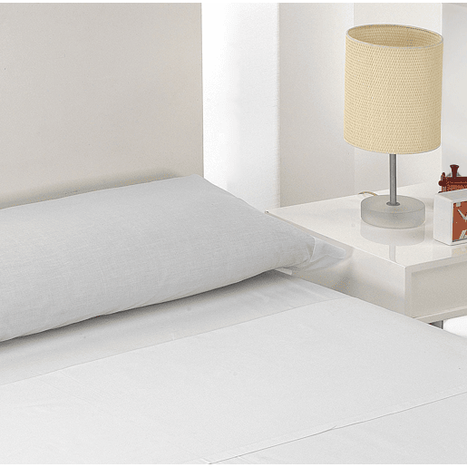 A folha lisa de três partes ajustou Blanco da cama de 180cm Donegal Collections