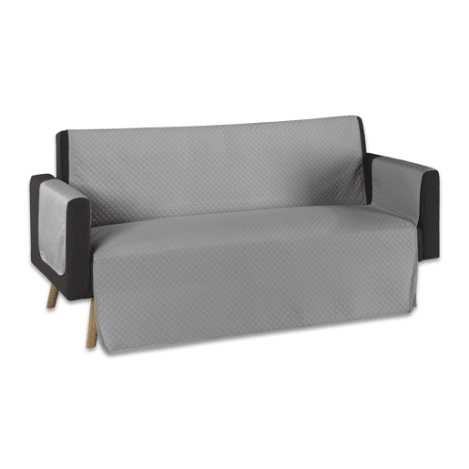 Capa protetora para sofá acolchoado chaise longue direita cinza claro Donegal Collections