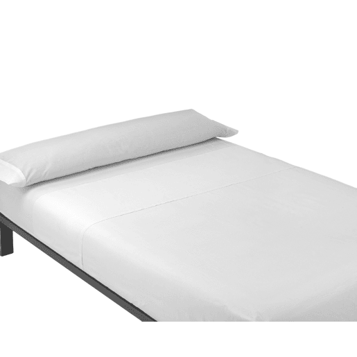 A folha lisa de três partes ajustou Blanco da cama de 135cm Donegal Collections