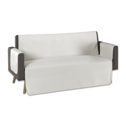 Capa protetora para sofá acolchoado chaise longue esquerda ecru Donegal Collections