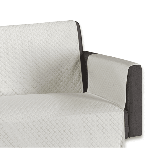 Capa protetora para sofá acolchoado chaise longue esquerda ecru Donegal Collections