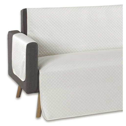 Capa protetora para sofá acolchoado chaise longue esquerda ecru Donegal Collections