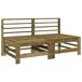 Juego de muebles de jardin 7 piezas madera Juego de muebles de jardin 7 piezas madera Blanco