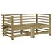 Juego de muebles de jardin 7 piezas madera Juego de muebles de jardin 7 piezas madera Blanco