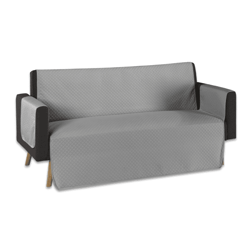 Capa protetora para sofá acolchoado chaise longue esquerda cinza claro Donegal Collections