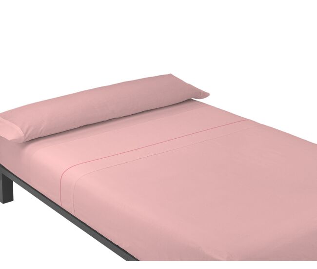 Juego de sábanas tres piezas liso rosa cama de 90cm donegal collections