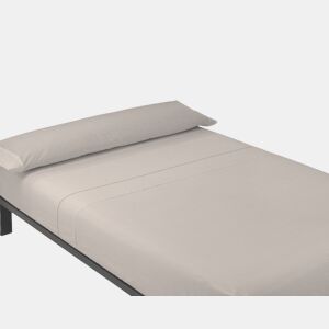 A folha lisa de três partes ajustou Cinza da cama de 135cm Donegal Collections