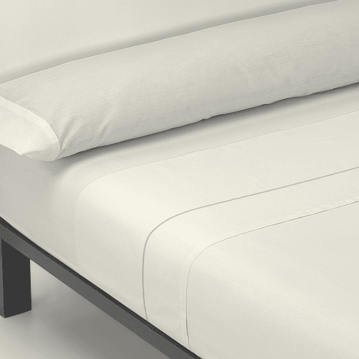 A folha lisa de três partes ajustou Bege da cama de 135cm Donegal Collections