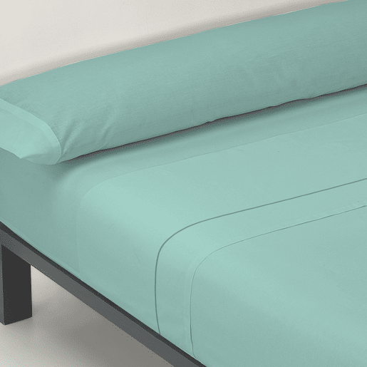 A folha lisa de três partes ajustou Água-Marinha da cama de 150cm Donegal Collections