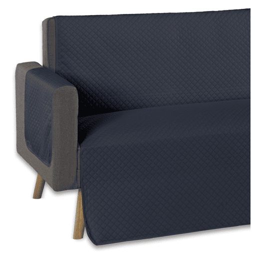 Capa protetora para sofá acolchoado chaise longue direita cinza escuro Donegal Collections
