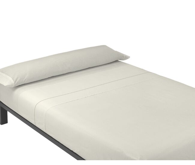 Juego de sábanas tres piezas liso beige cama de 150cm donegal collections