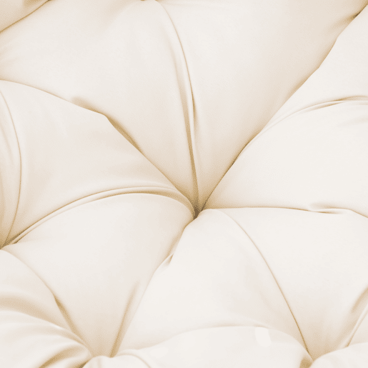 Outsunny Poltrona Papasan Giratória de Vime Sintético Poltrona de Vime PE com Almofada e Estrutura de Aço Carga 160 kg para Jardim Terraço Pátio 87x97x90 cm Cinza e Creme
