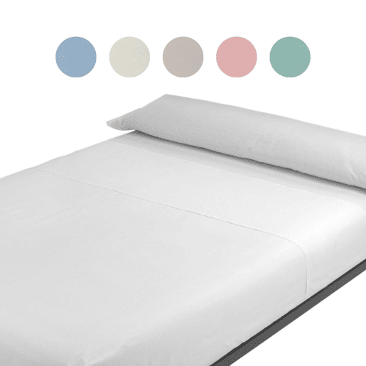 A folha lisa de três partes ajustou Blanco da cama de 105cm Donegal Collections