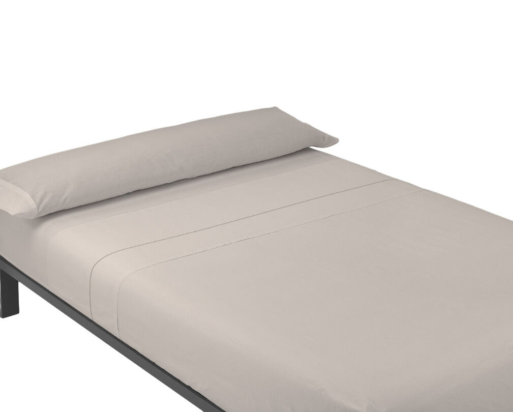 Juego de sábanas tres piezas liso gris cama de 150cm donegal collections