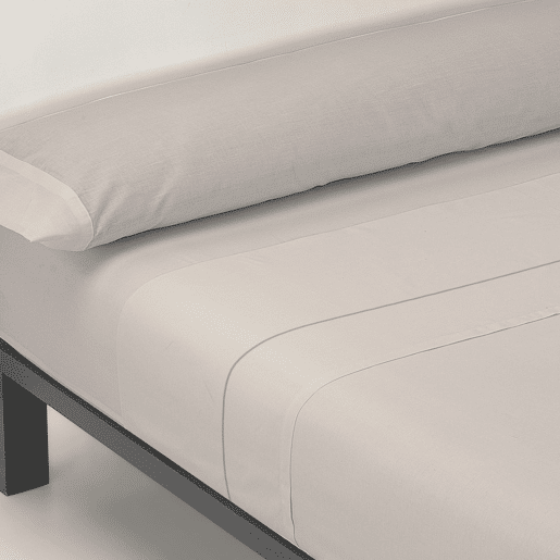 A folha lisa de três partes ajustou Cinza da cama de 150cm Donegal Collections