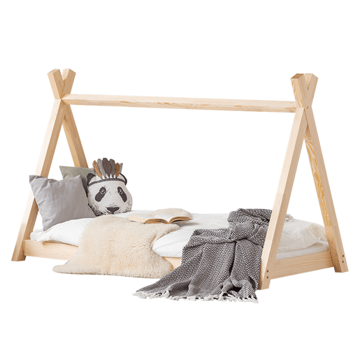 Cama cabana 90x190 estrado de ripas incluído Tessa Bois