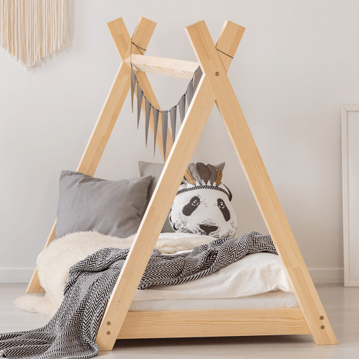 Cama cabana 90x190 estrado de ripas incluído Tessa Bois