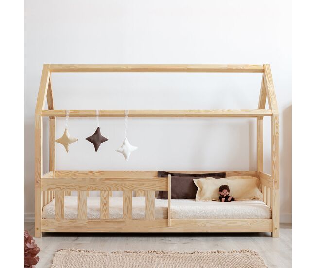 Cama cabaña 90x190 con somier mila madera