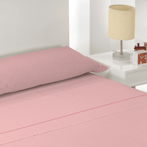 A folha lisa de três partes ajustou Rosa da cama de 105cm Donegal Collections