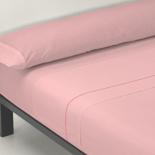 A folha lisa de três partes ajustou Rosa da cama de 150cm Donegal Collections