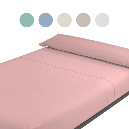A folha lisa de três partes ajustou Rosa da cama de 180cm Donegal Collections