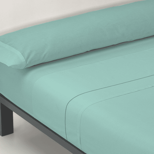 A folha lisa de três partes ajustou Água-Marinha da cama de 135cm Donegal Collections