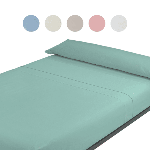 A folha lisa de três partes ajustou Água-Marinha da cama de 135cm Donegal Collections