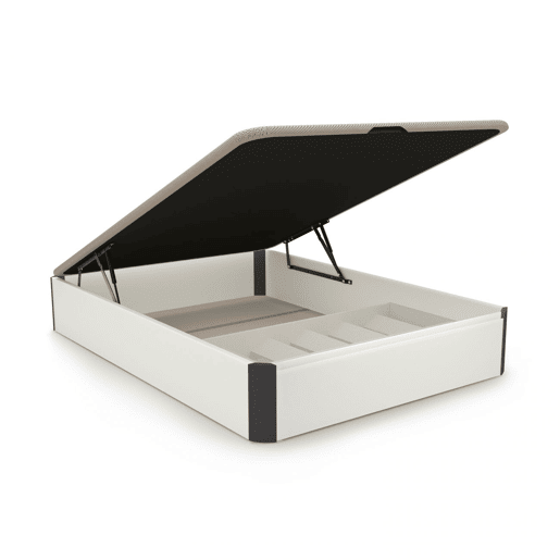 Sommier rebatível Luxury Plus 3D Branco - Grafite 135x190 cm